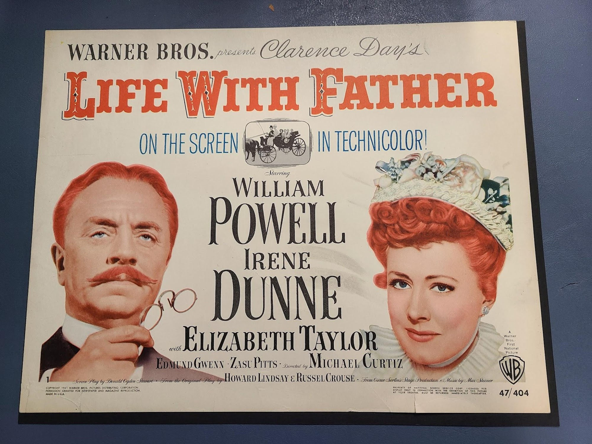 Life With Father 1947 Title Cards