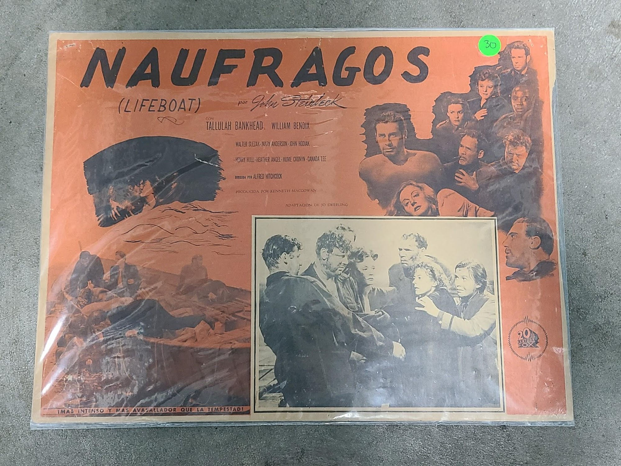 Lifeboat 1944 Mexican Lobby Cards