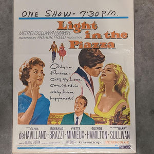 Light In The Piazza 1962 Window Cards