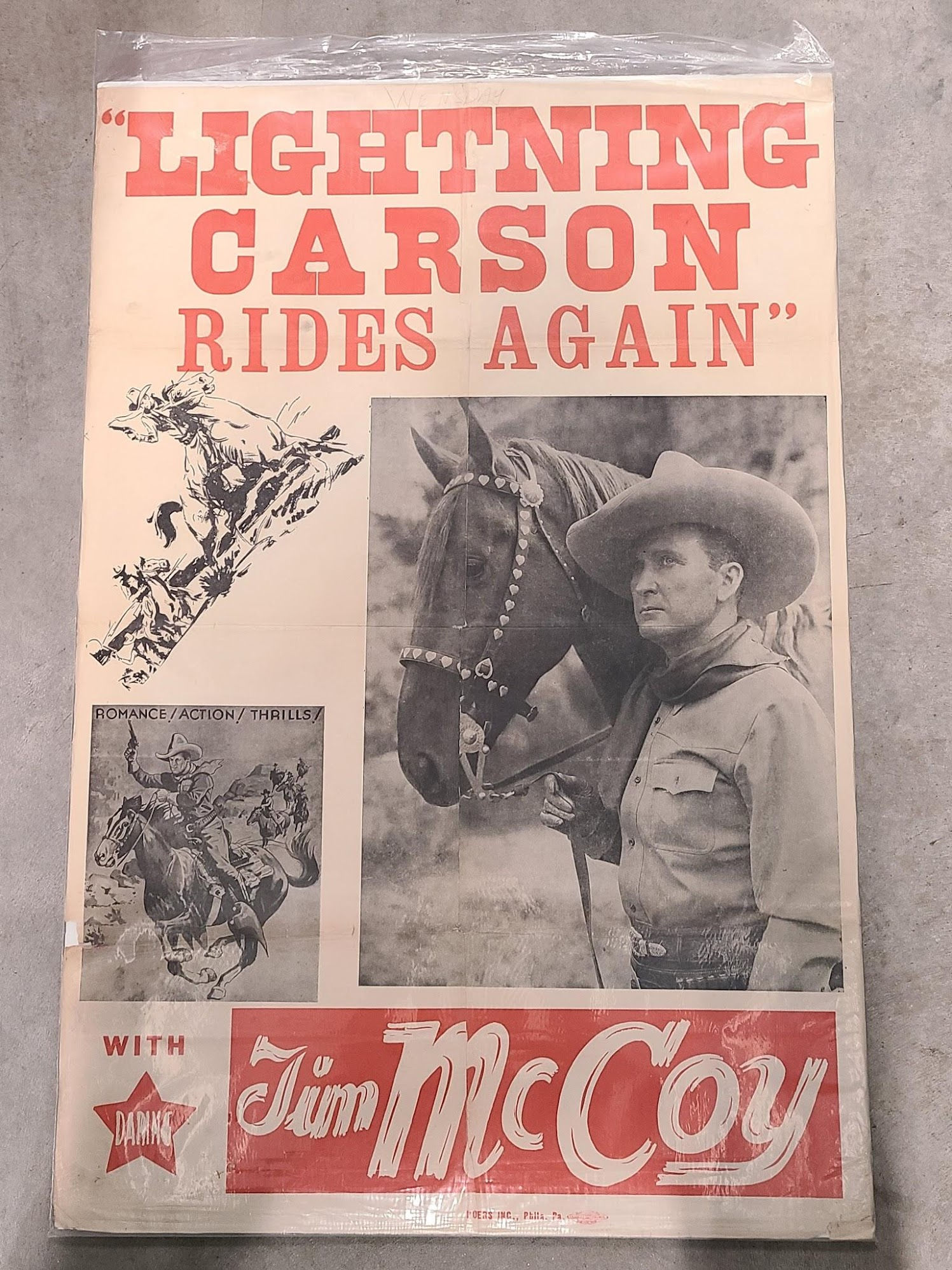 Lightning Carson Rides Again 1938 1 Sheets/US