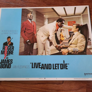 Live And Let Die 1973 General Lobby Cards