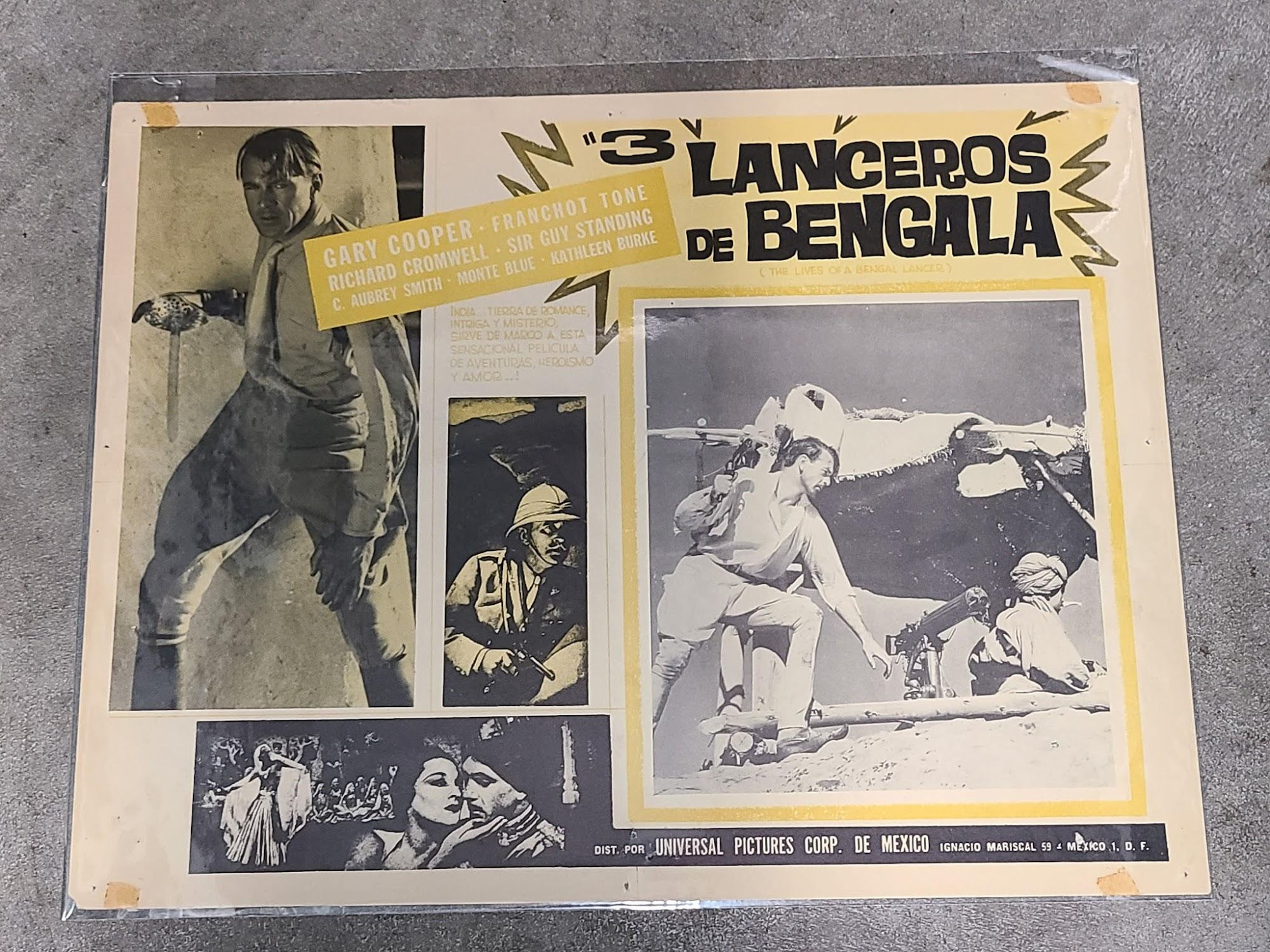 Lives Of A Bengal Lancer 1935 Mexican Lobby Cards