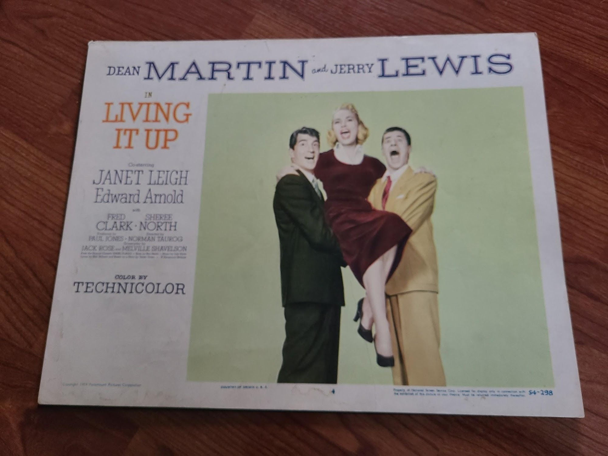 Living It Up 1954 General Lobby Cards