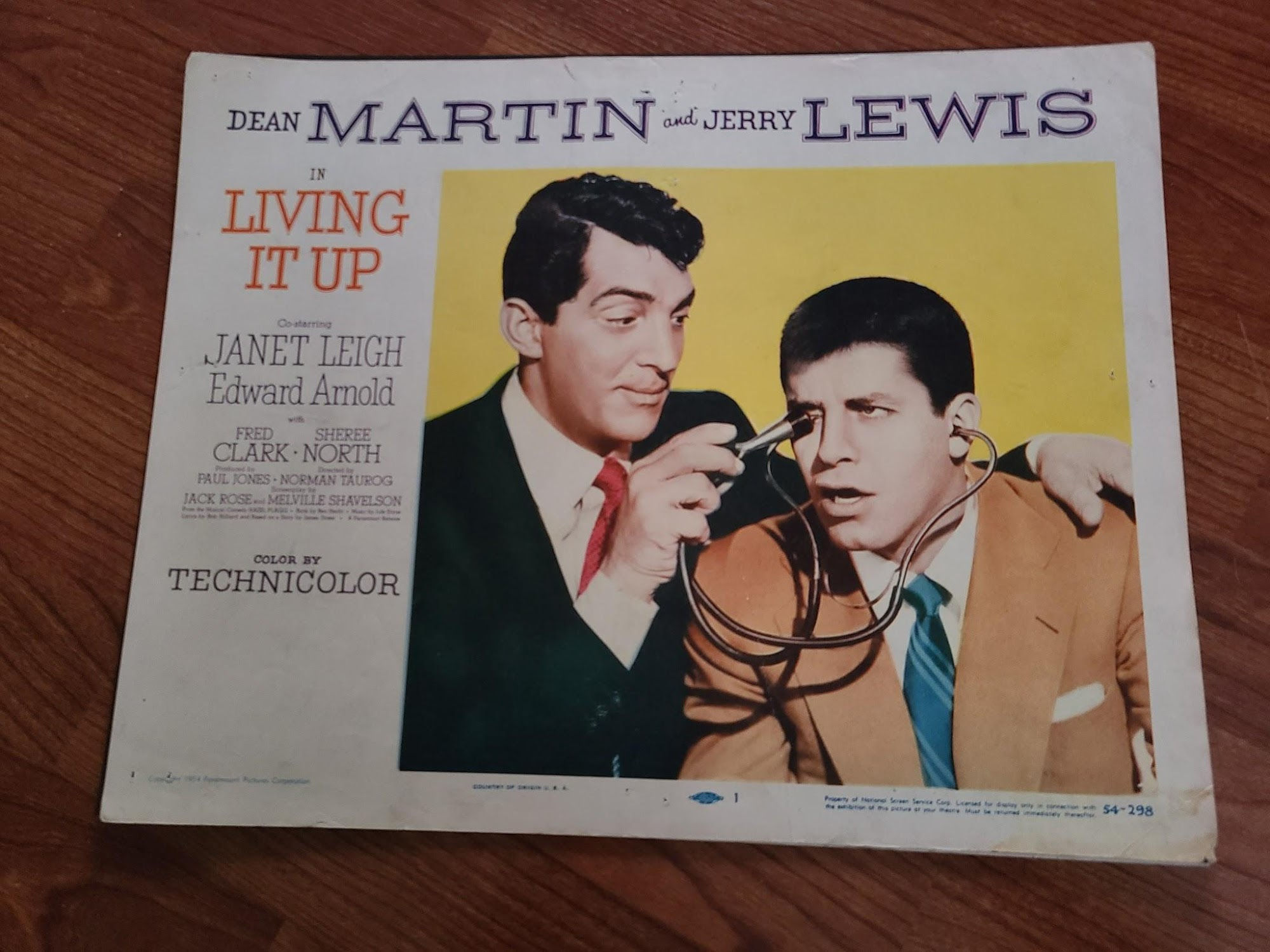 Living It Up 1954 General Lobby Cards