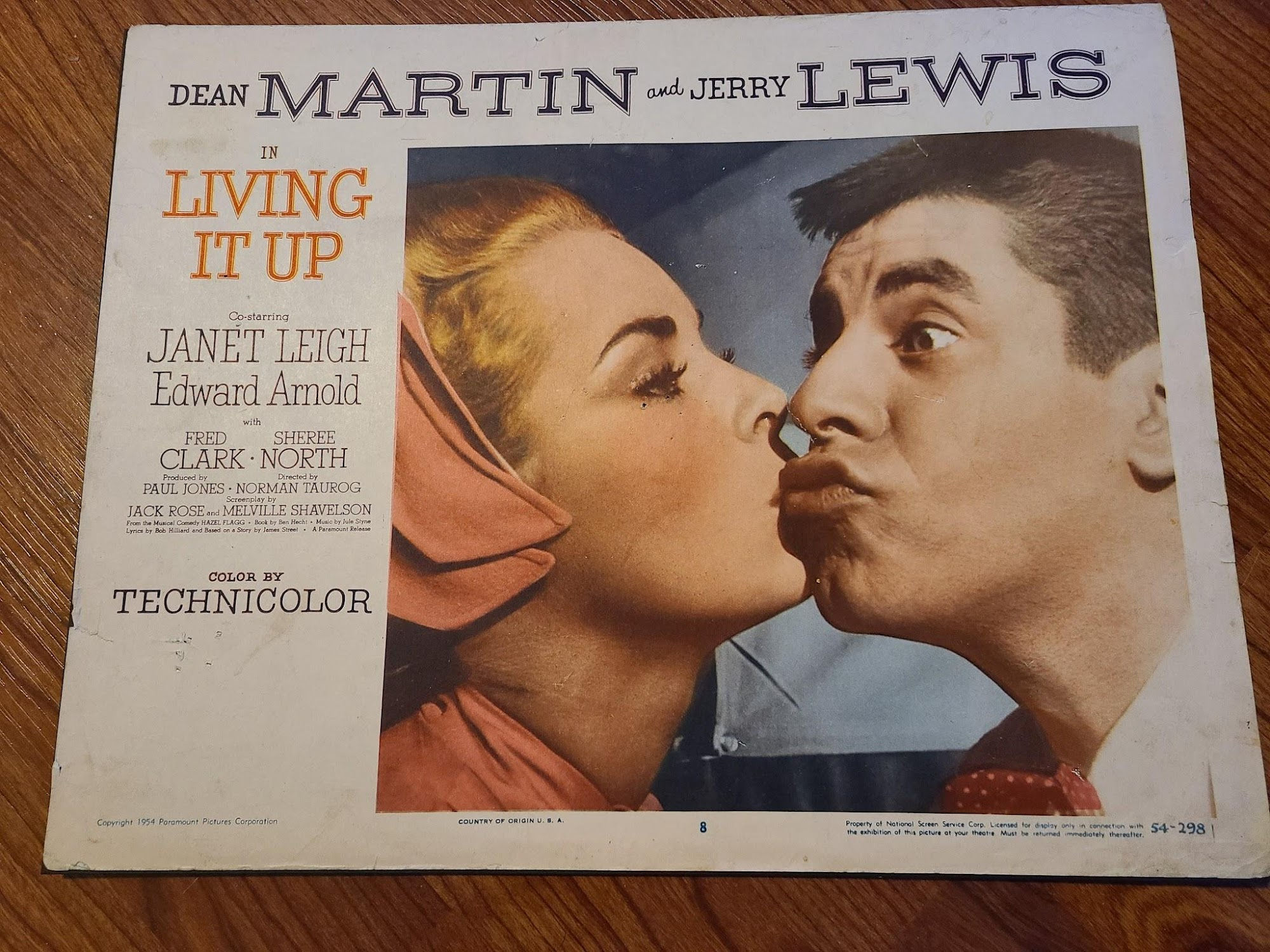 Living It Up 1954 General Lobby Cards
