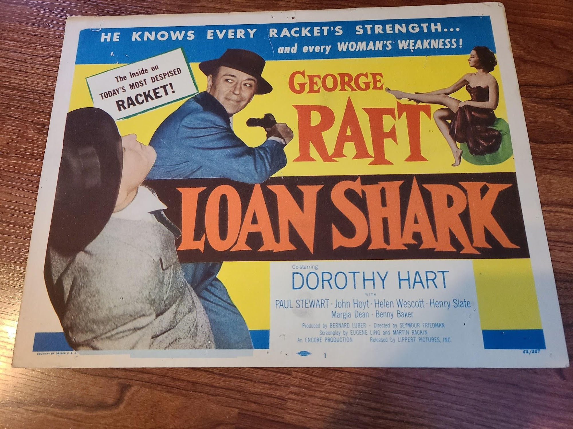 Loan Shark 1952 Title Cards