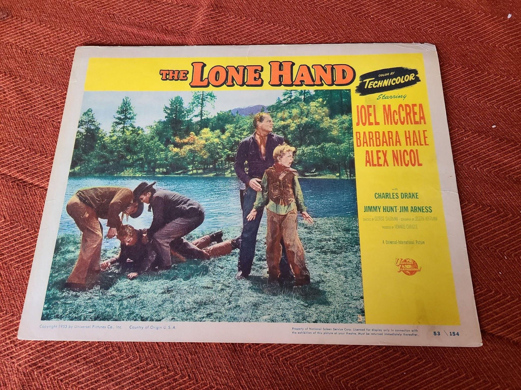 Lone Hand 1953 Western Lobby Cards