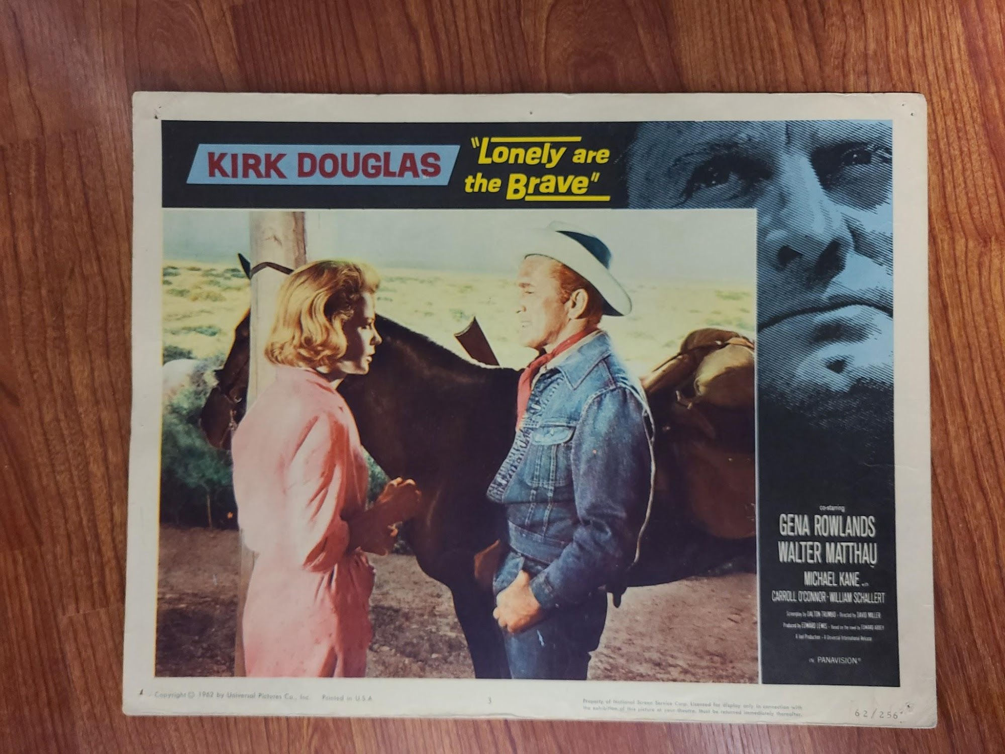 Lonely Are The Brave 1962 General Lobby Cards