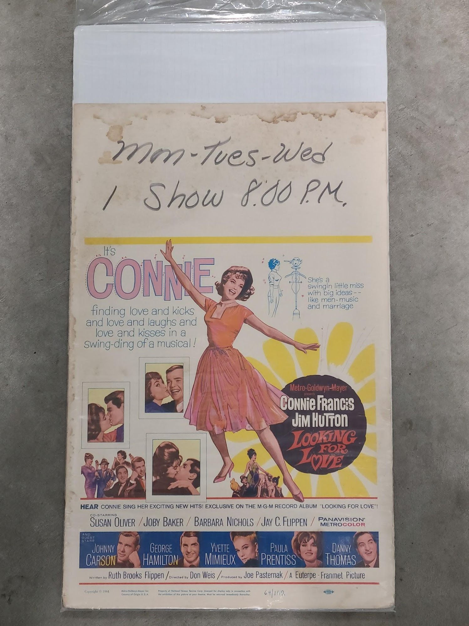 Looking For Love 1964 Window Cards