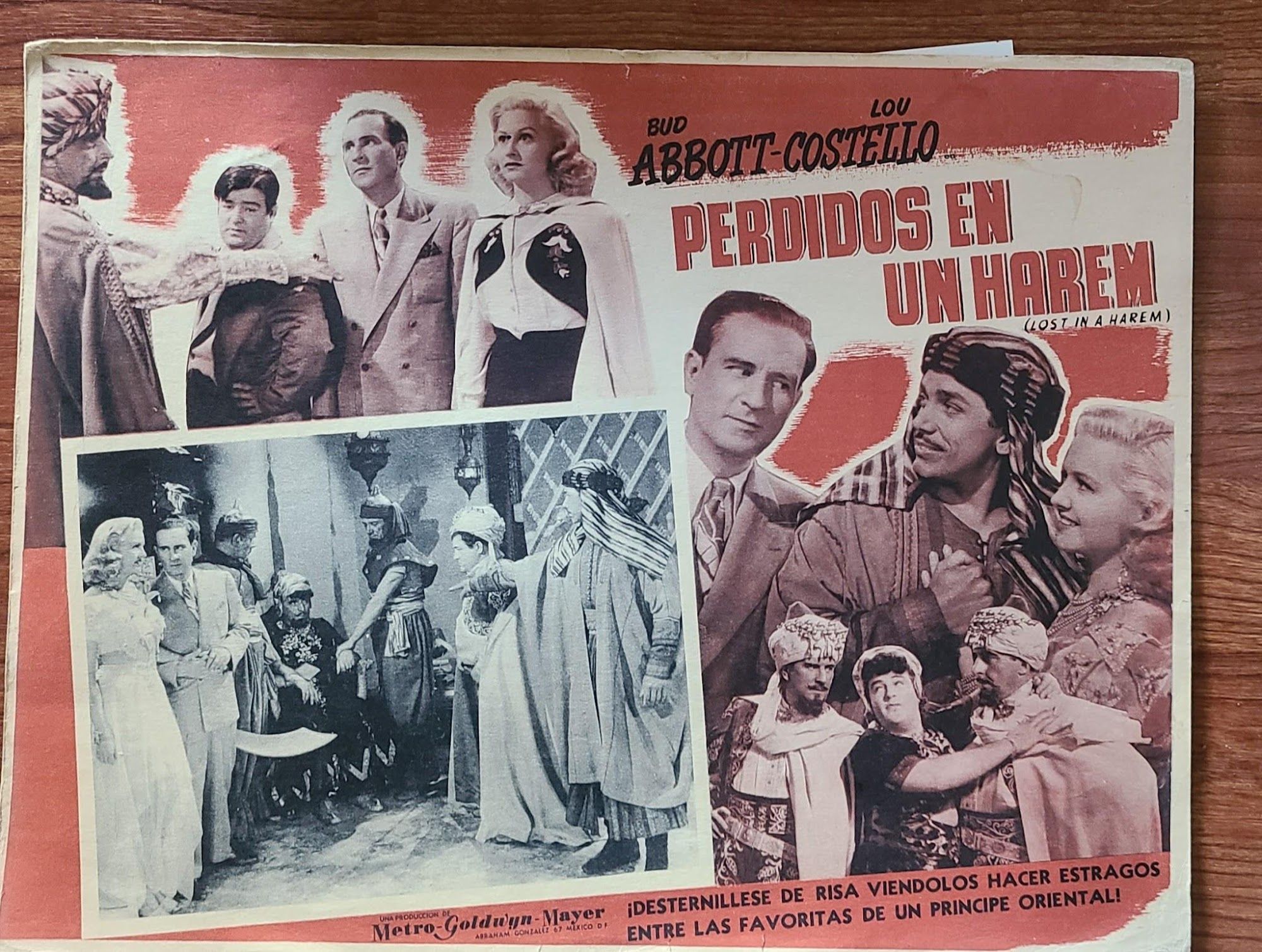 Lost In Harem 1944 Mexican Lobby Cards