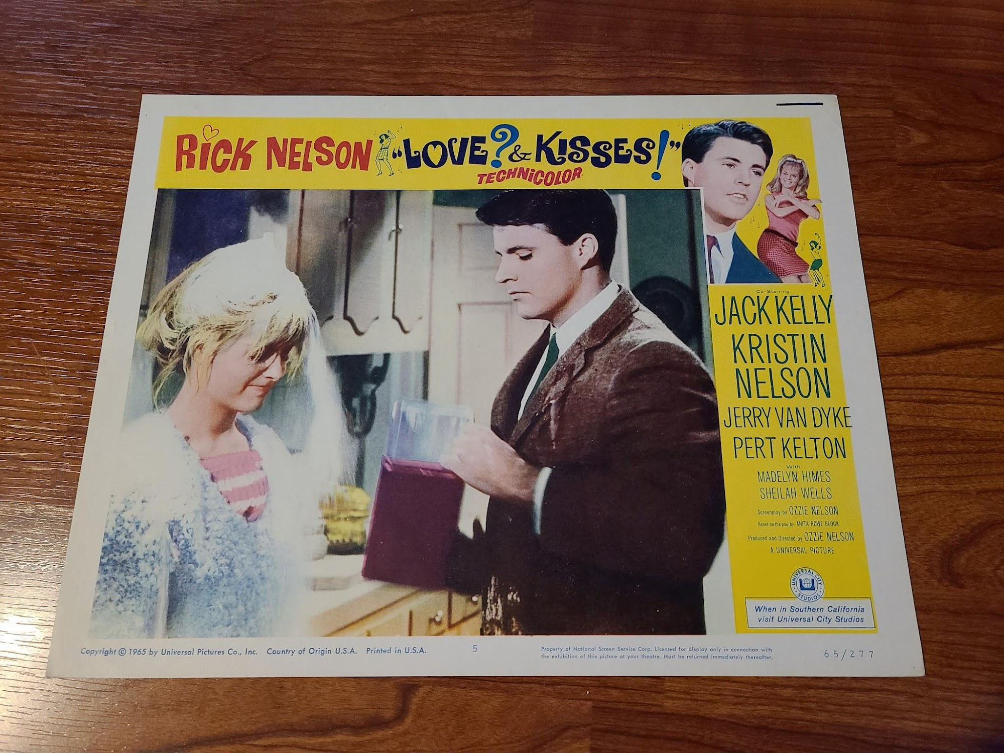 Love And Kisses 1965 General Lobby Cards