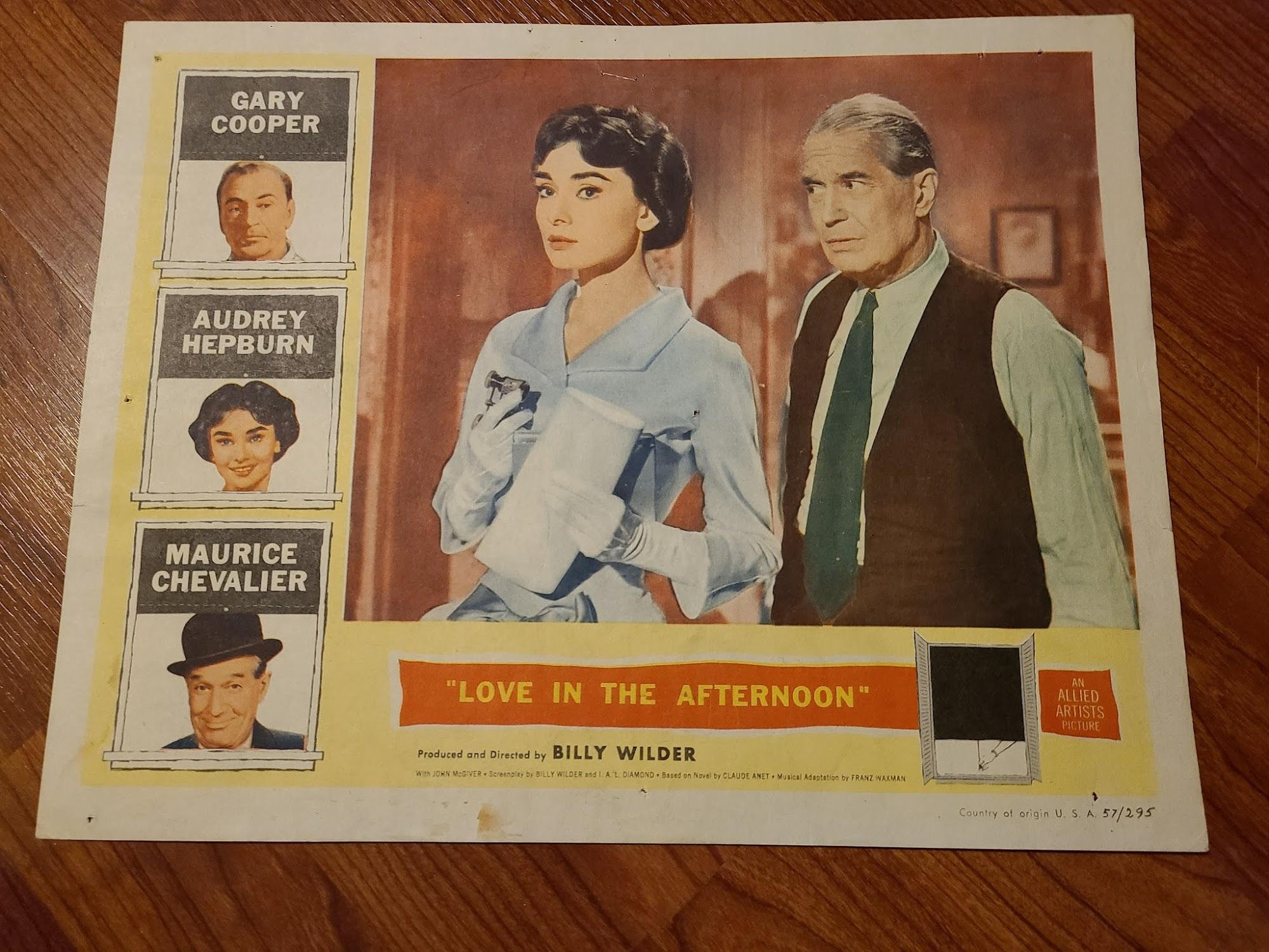 Love In The Afternoon 1957 General Lobby Cards