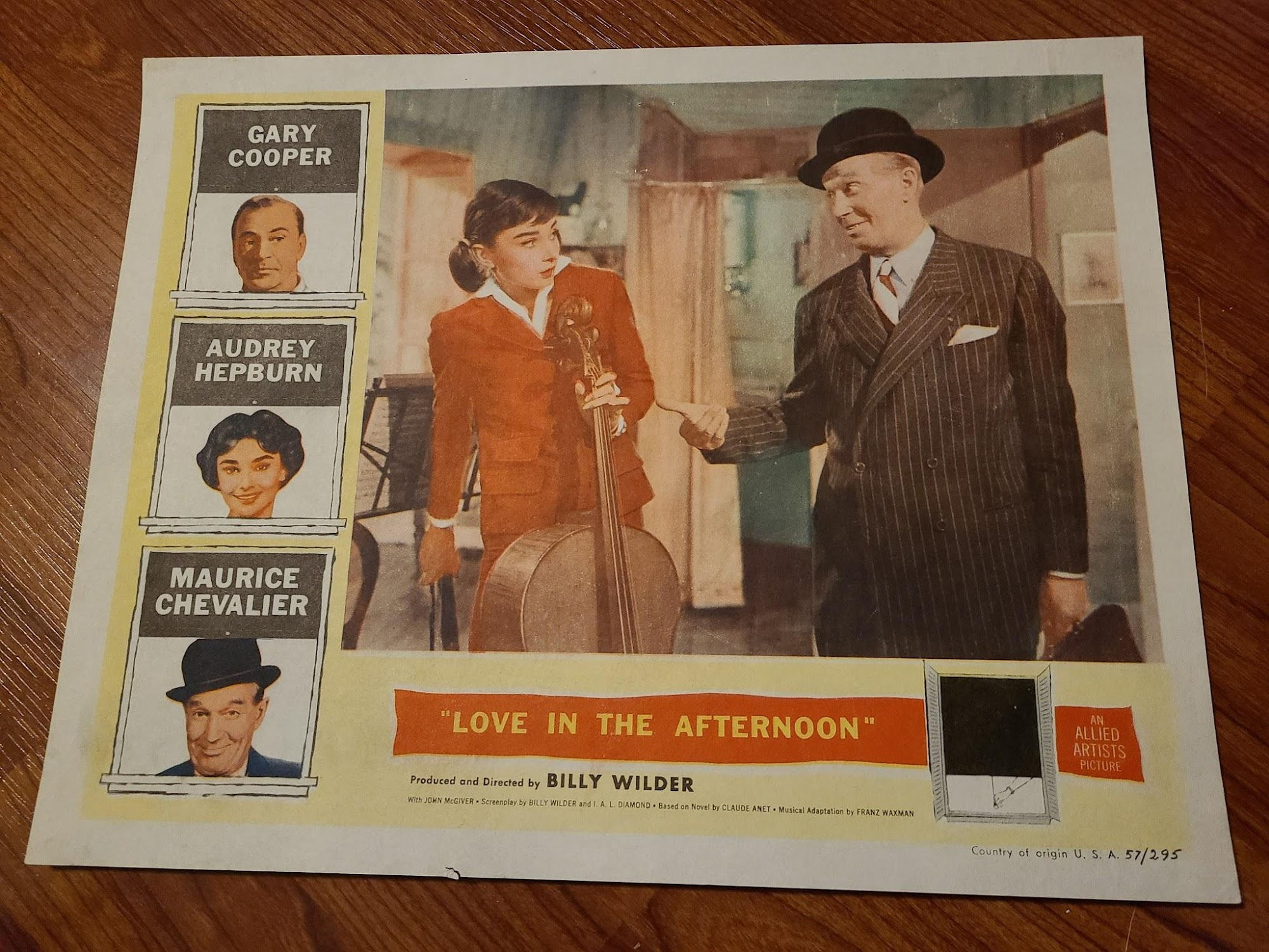 Love In The Afternoon 1957 General Lobby Cards