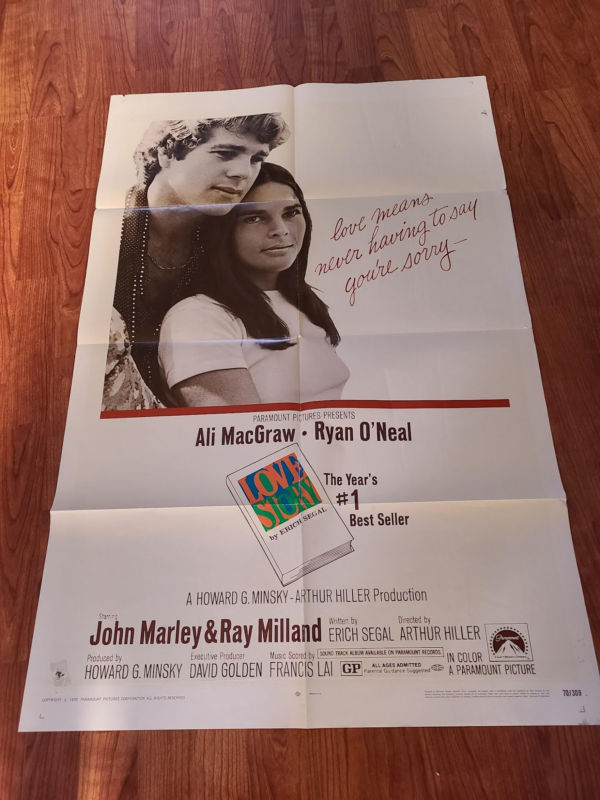 Love Story 1970 1 Sheets/US