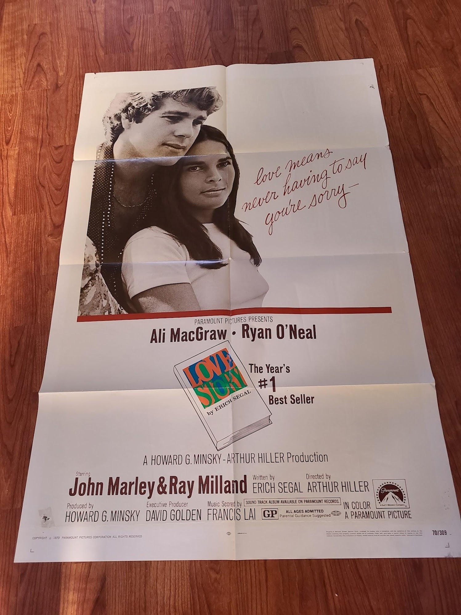 Love Story 1970 1 Sheets/US