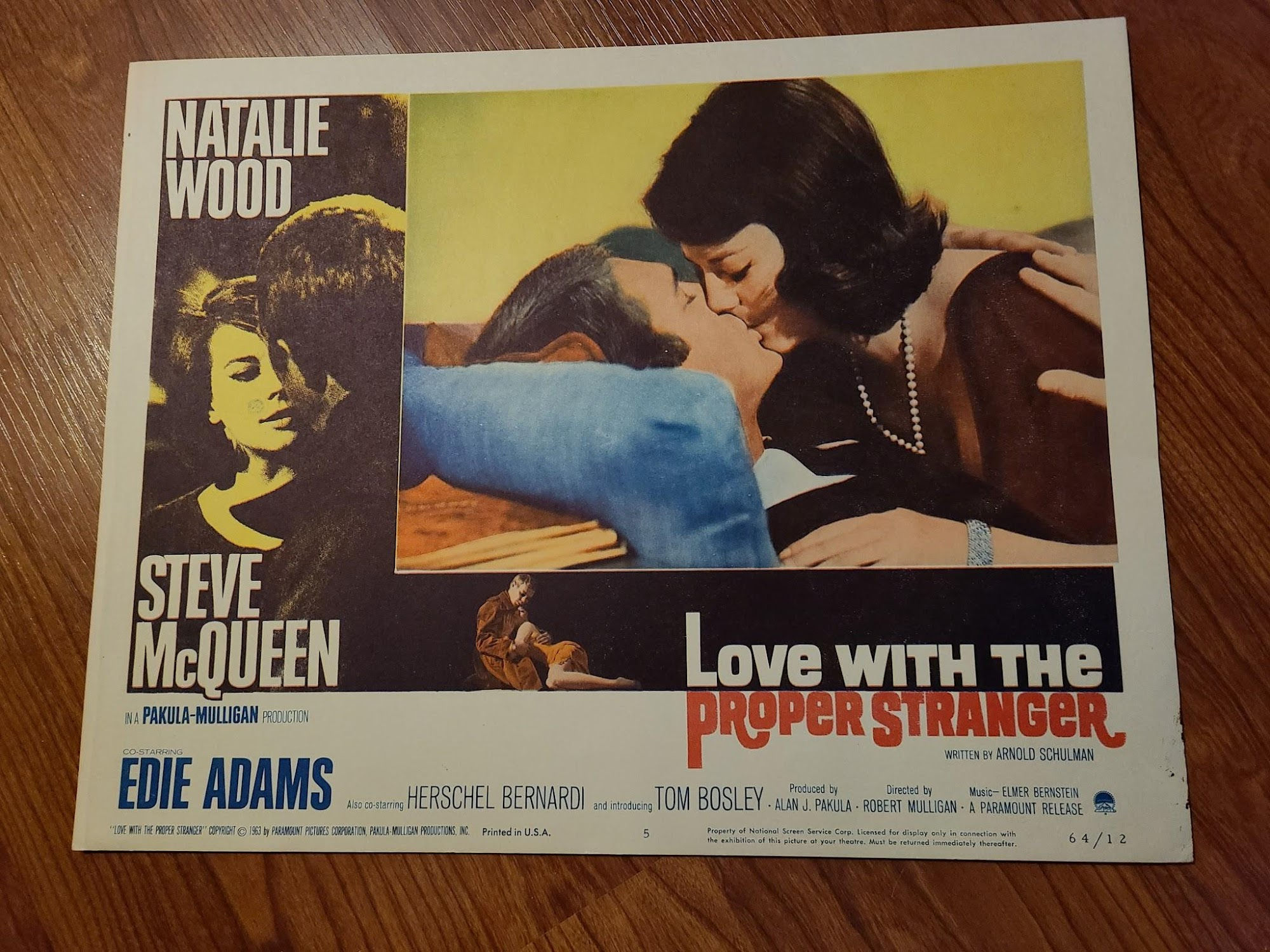 Love With The Proper Stranger 1963 General Lobby Cards