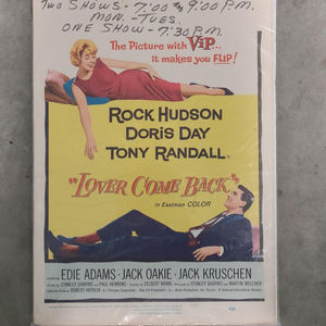 Lover Come Back 1961 Window Cards