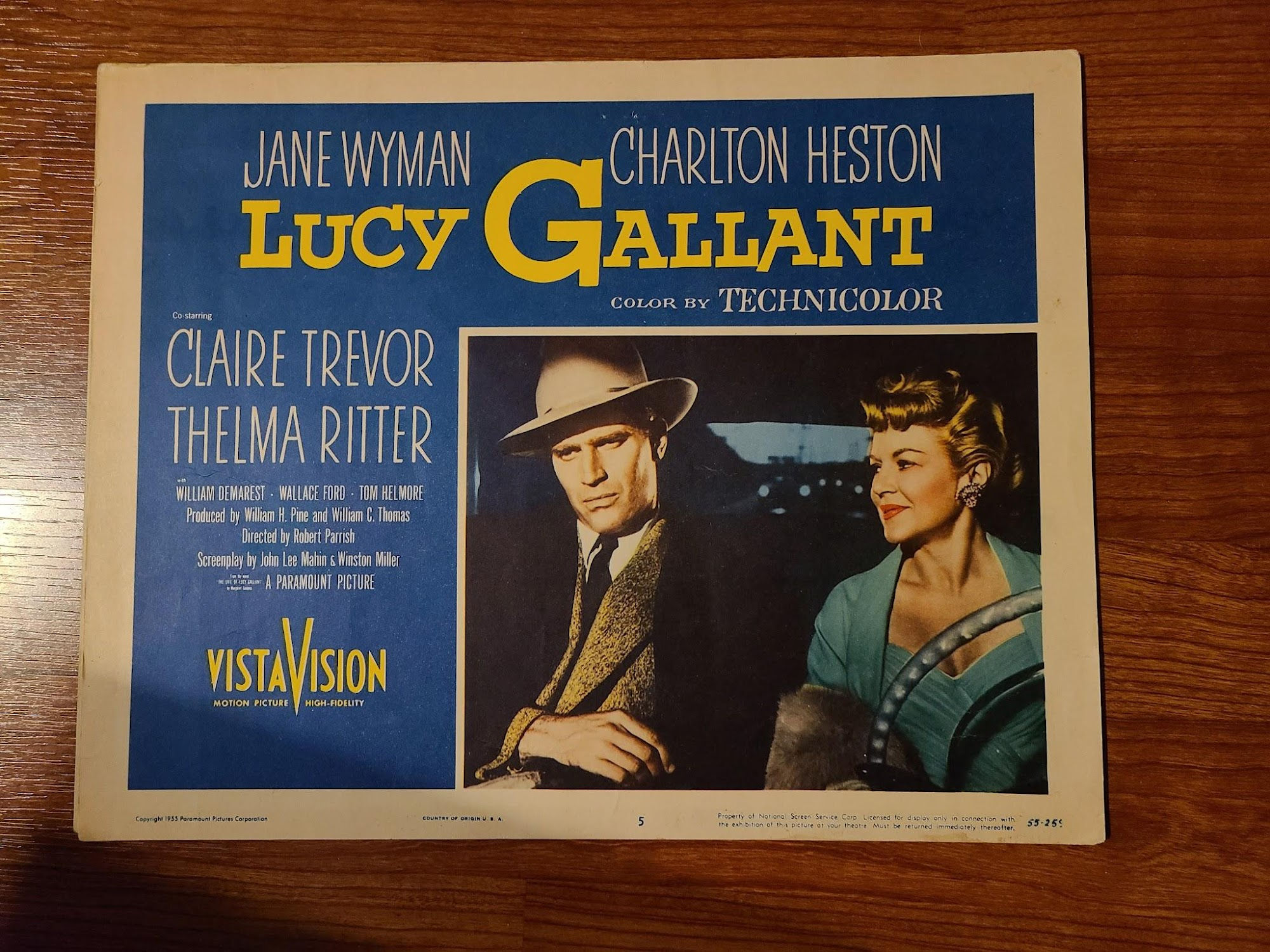 Lucy Gallant 1955 General Lobby Cards