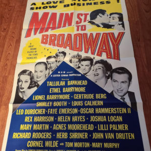 Main Street to Broadway 1953 1 Sheets/US