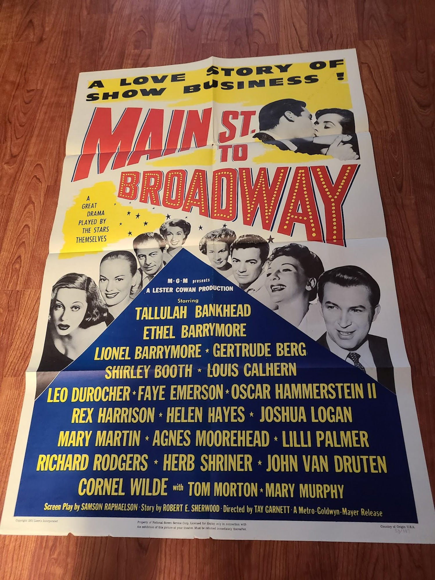 Main Street to Broadway 1953 1 Sheets/US