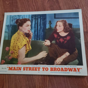 Main Street To Broadway 1953 General Lobby Cards