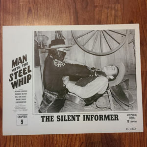 Man With The Steel Whip 1954 Serial Lobby Cards
