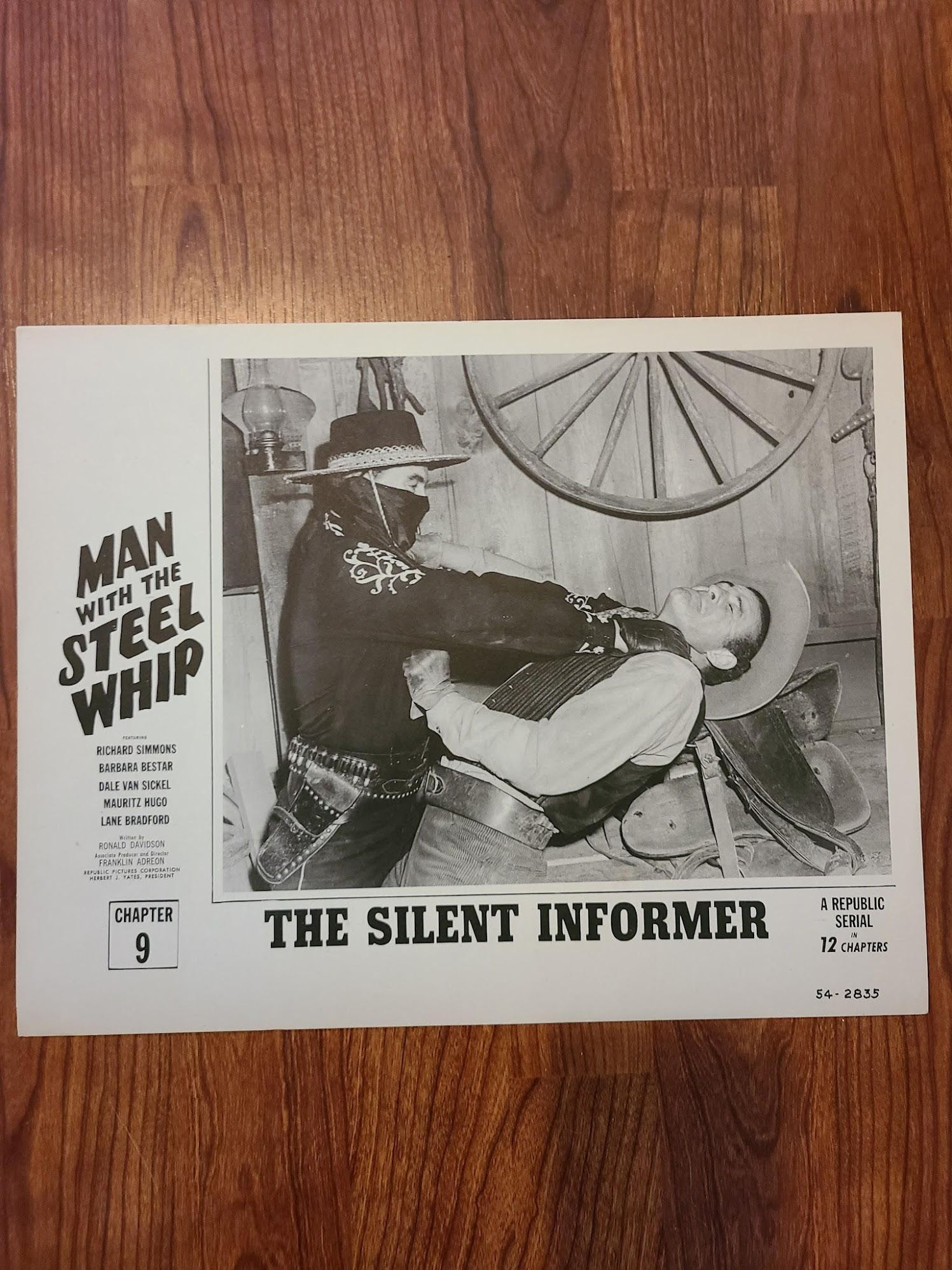 Man With The Steel Whip 1954 Serial Lobby Cards
