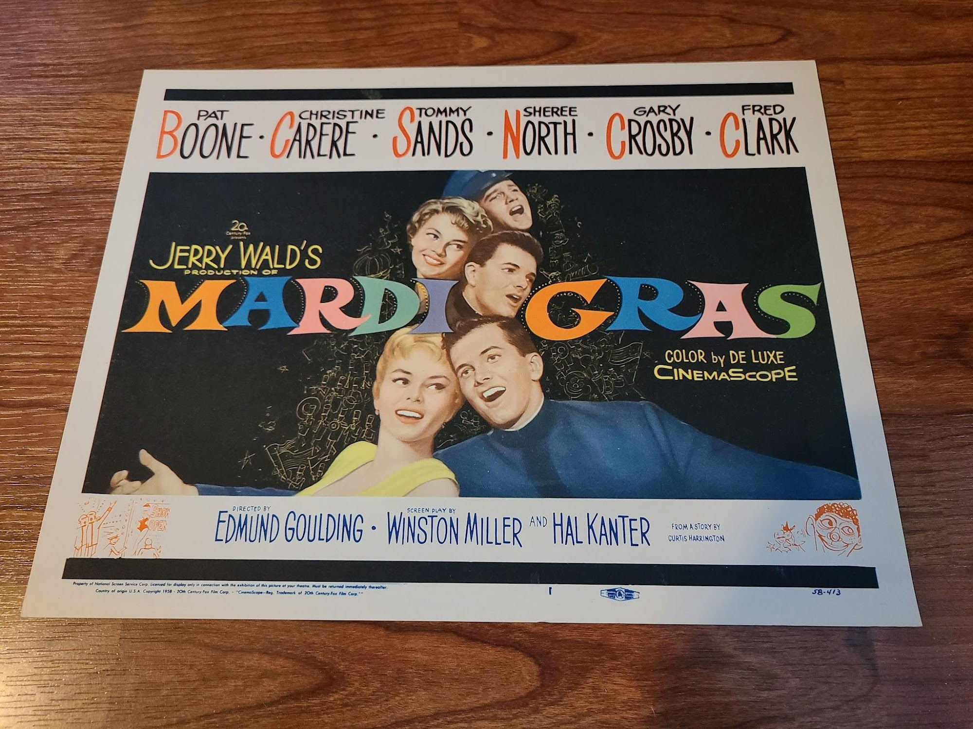 Mardi Gras 1958 Title Cards