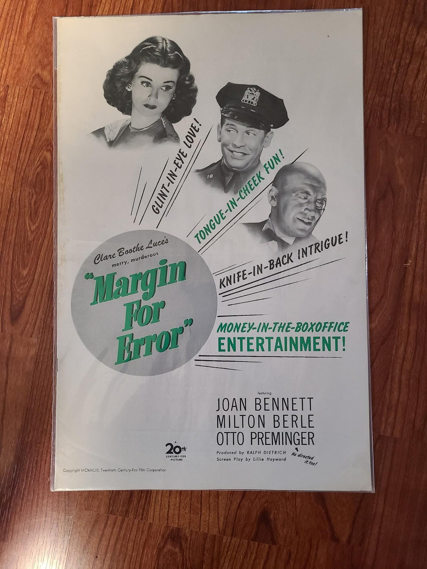 Margin For Error 1943 Press Books