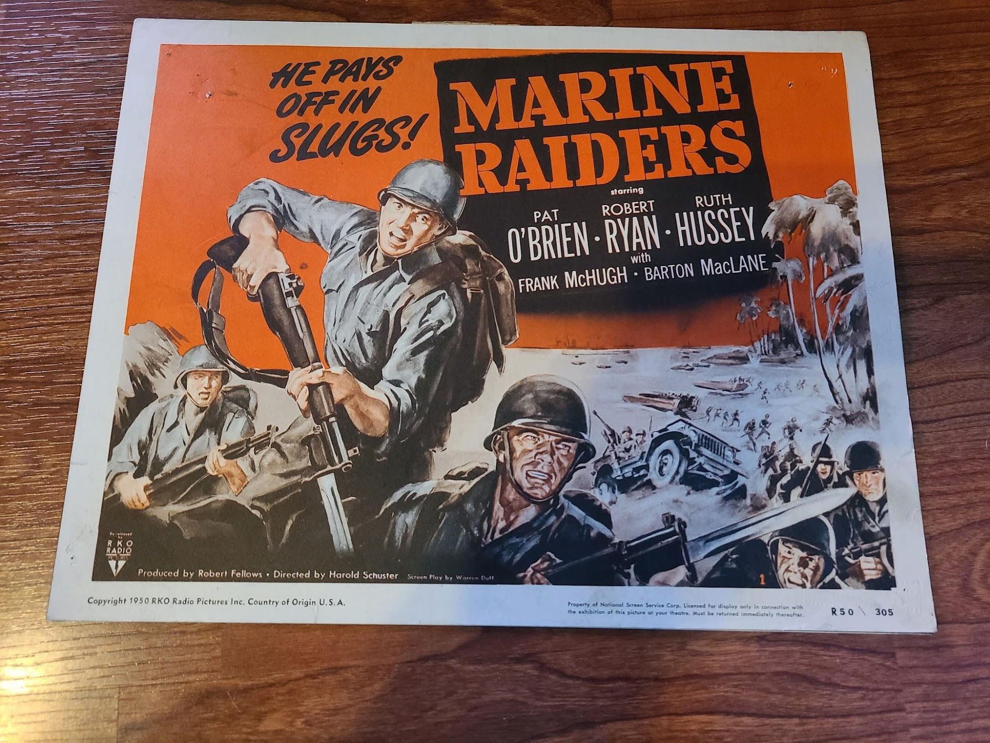 Marine Raiders 1944 Military/Aviation Lobby Cards