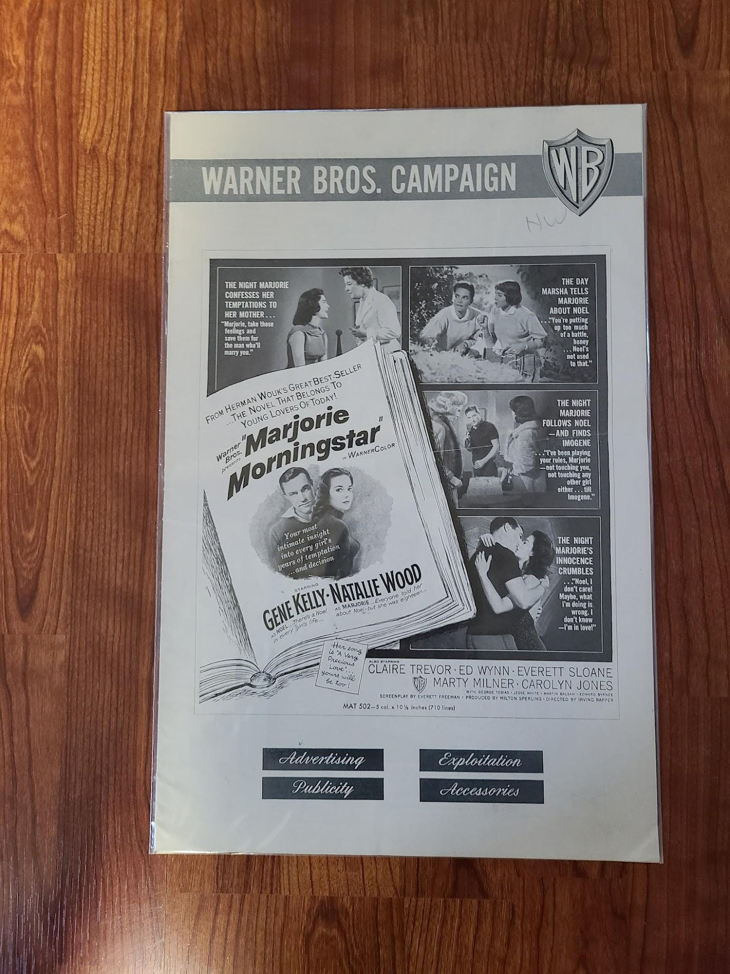 Marjorie Morningstar 1958 Press Books