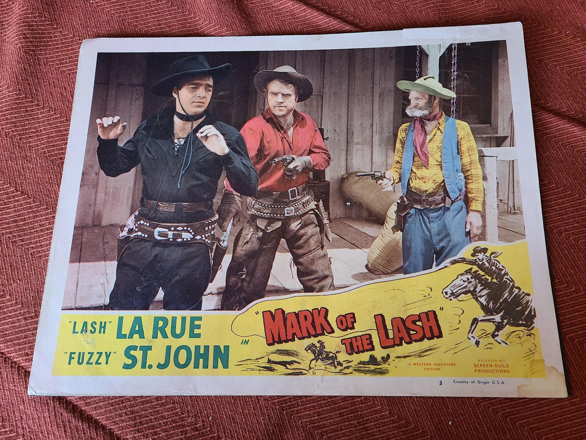 Mark Of The Lash 1948 Western Lobby Cards