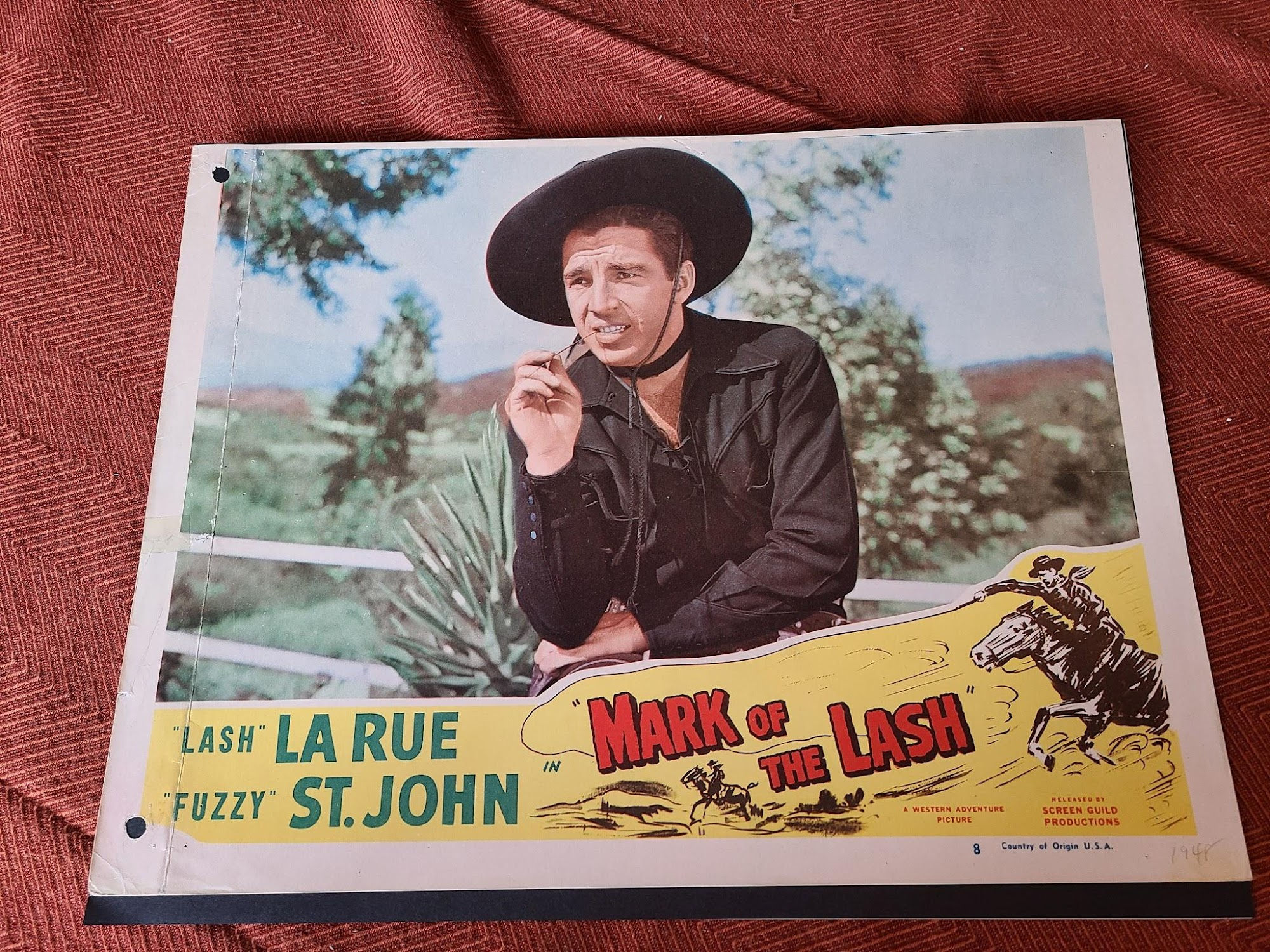 Mark Of The Lash 1948 Western Lobby Cards
