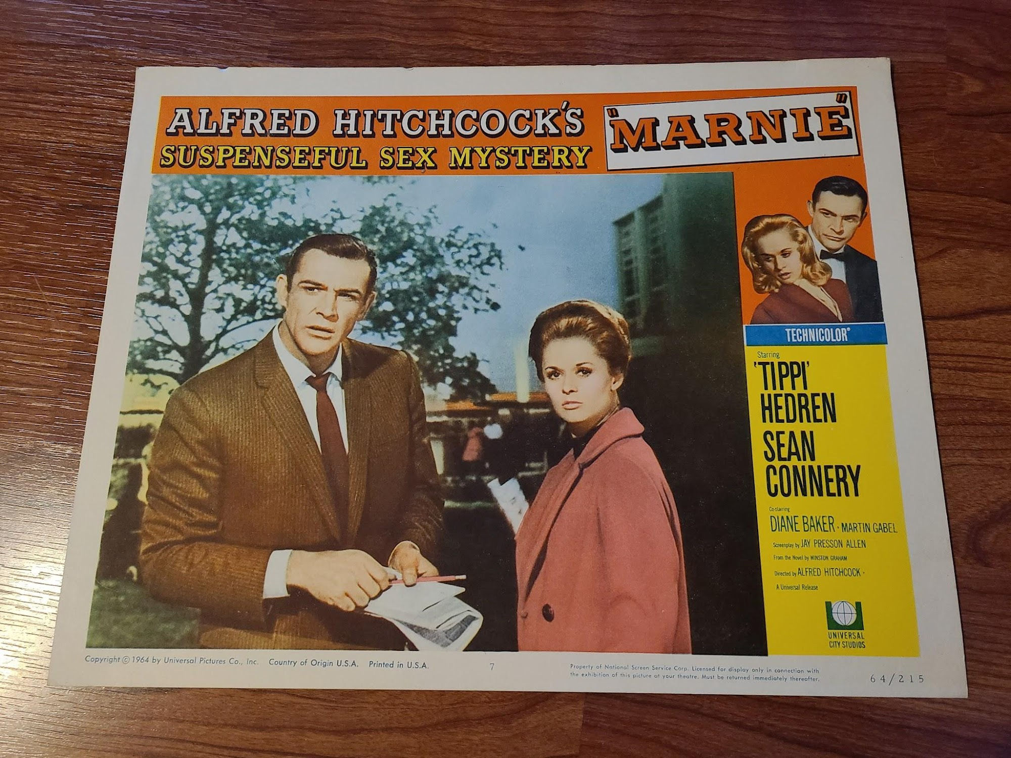 Marnie 1964 General Lobby Cards