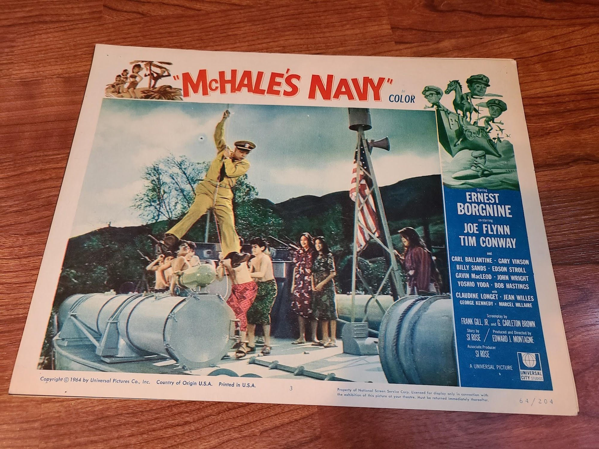 McHale's Navy 1964 Military/Aviation Lobby Cards