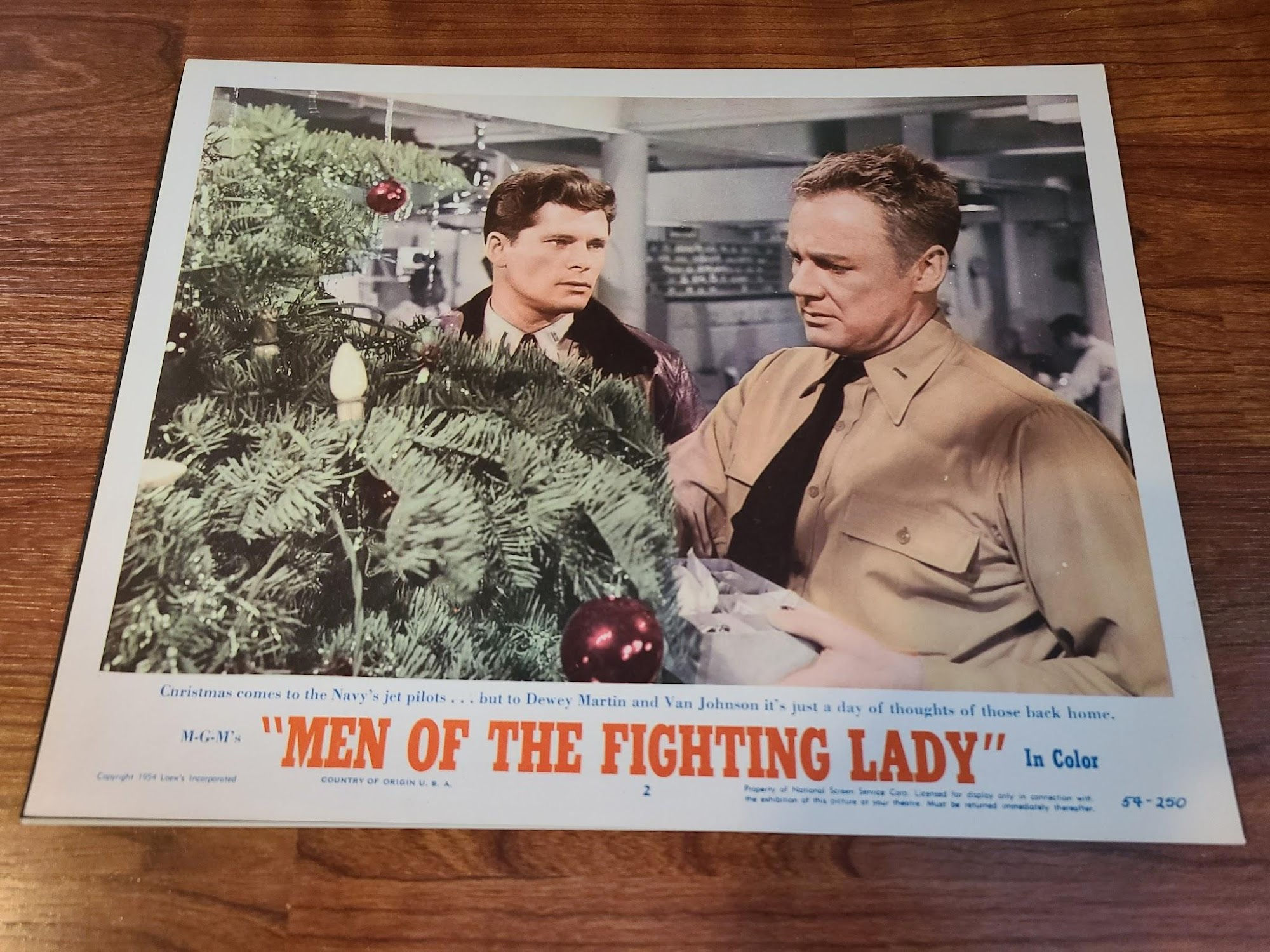 Men Of The Fighting Lady 1954 Military/Aviation Lobby Cards