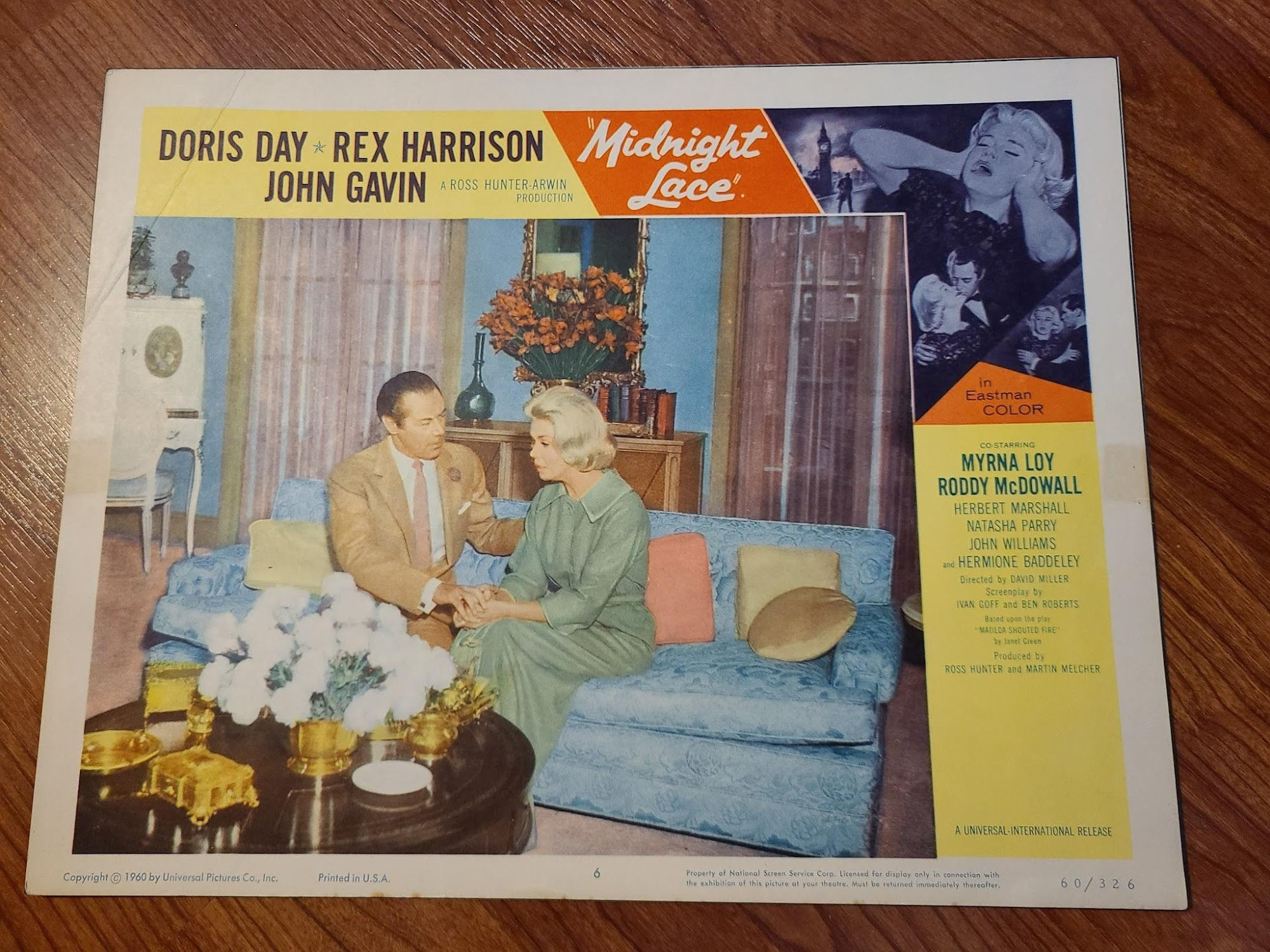 Midnight Lace 1960 General Lobby Cards