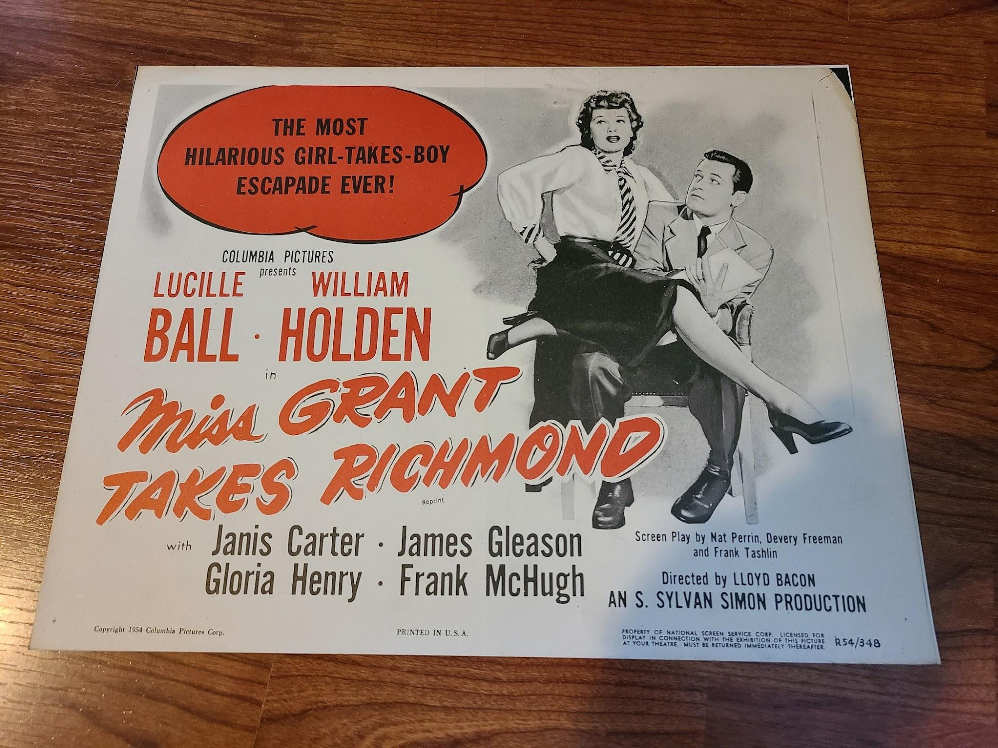 Miss Grant Takes Richmond 1949 Title Cards