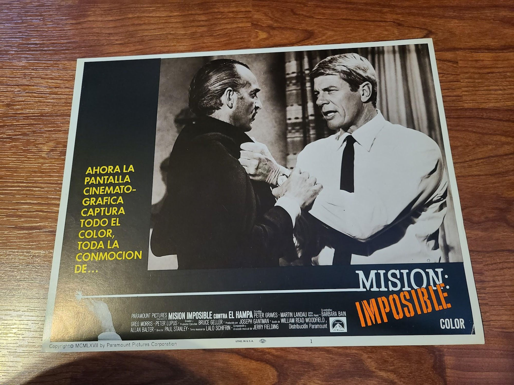 Mission Impossible 1967 General Lobby Cards