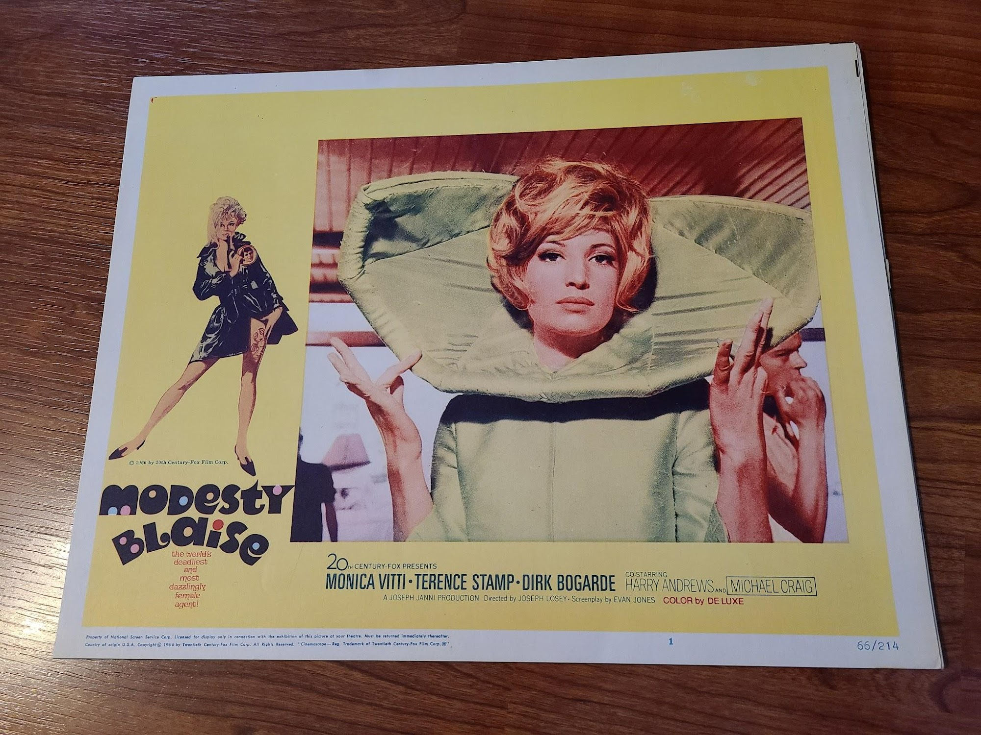 Modesty Blaise 1966 General Lobby Cards