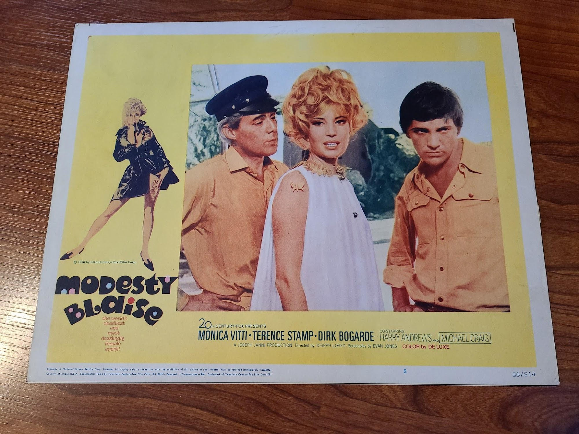 Modesty Blaise 1966 General Lobby Cards