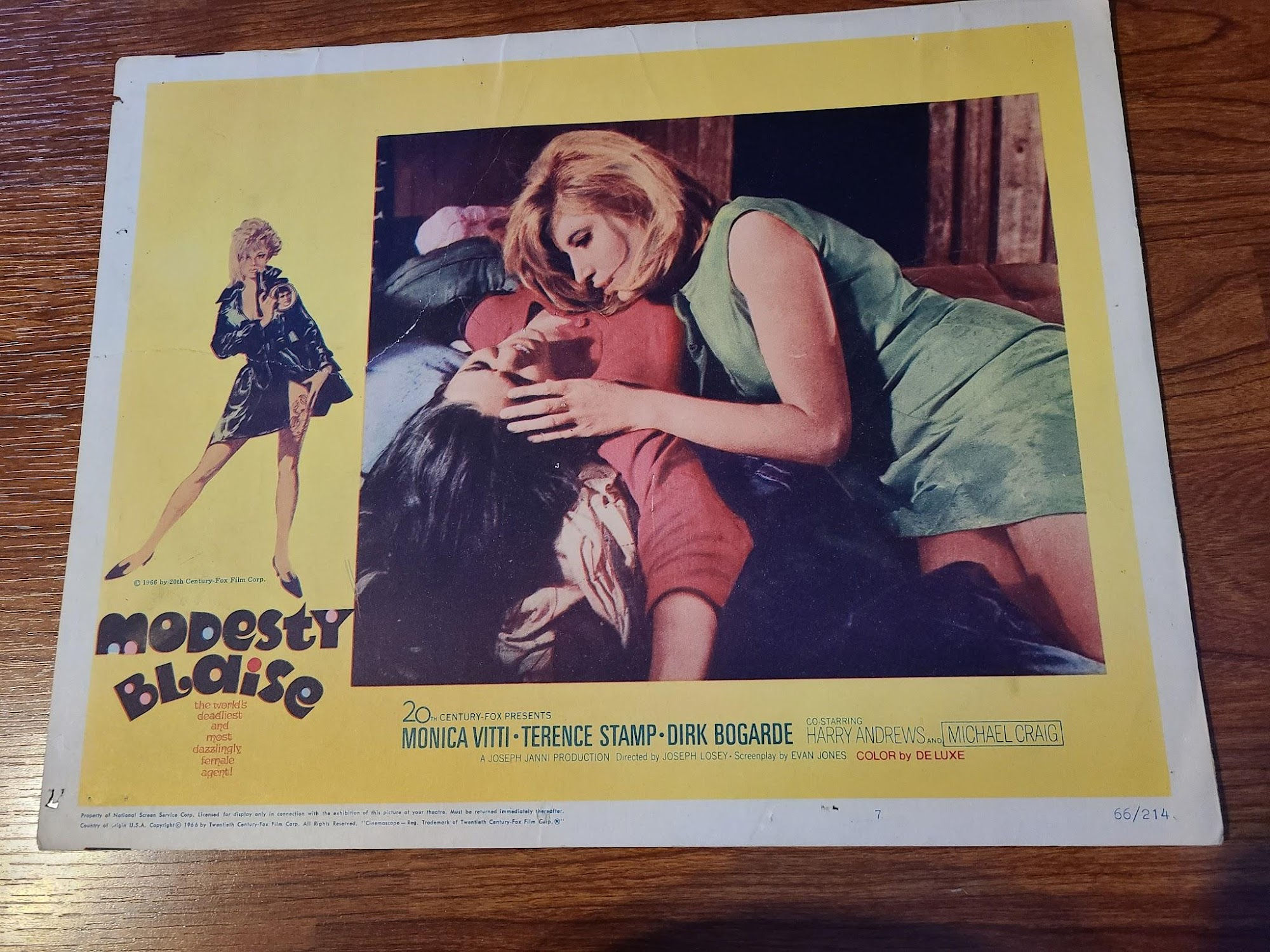 Modesty Blaise 1966 General Lobby Cards