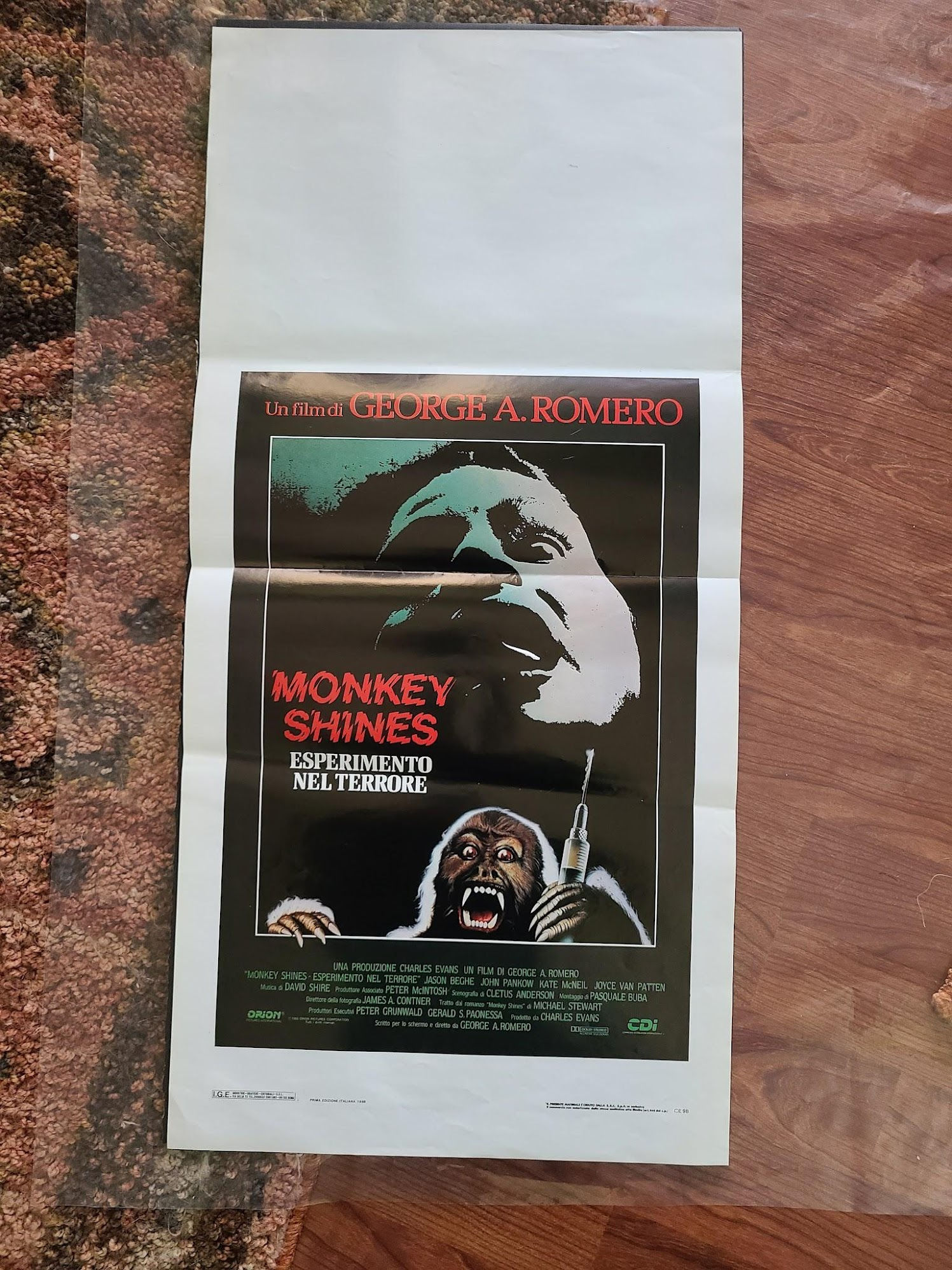 Monkey Shines 1988 Locodina