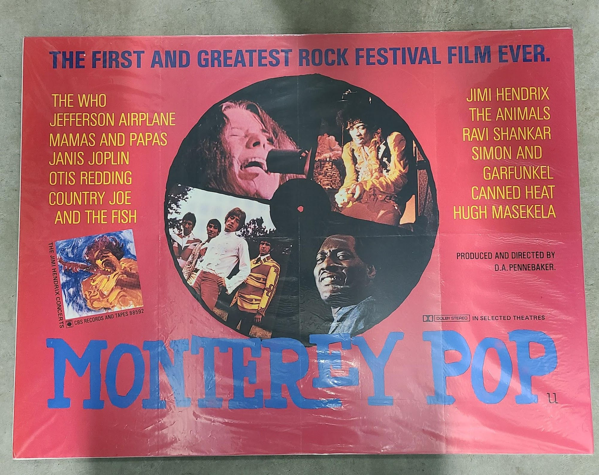 Monterey Pop 1980's UK/US 30x40