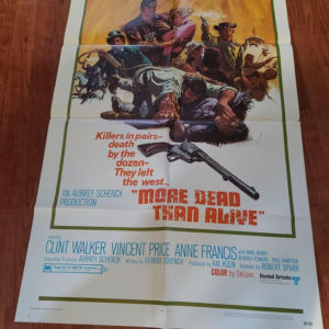 More Dead Than Alive 1969 1 Sheets/US
