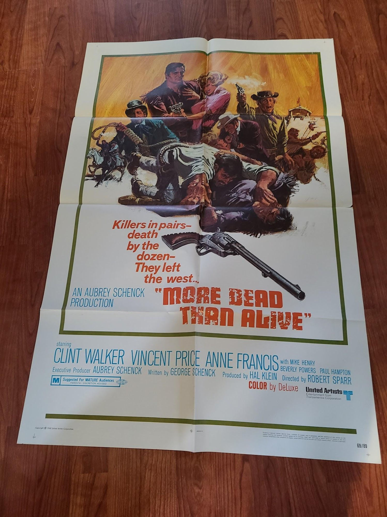 More Dead Than Alive 1969 1 Sheets/US