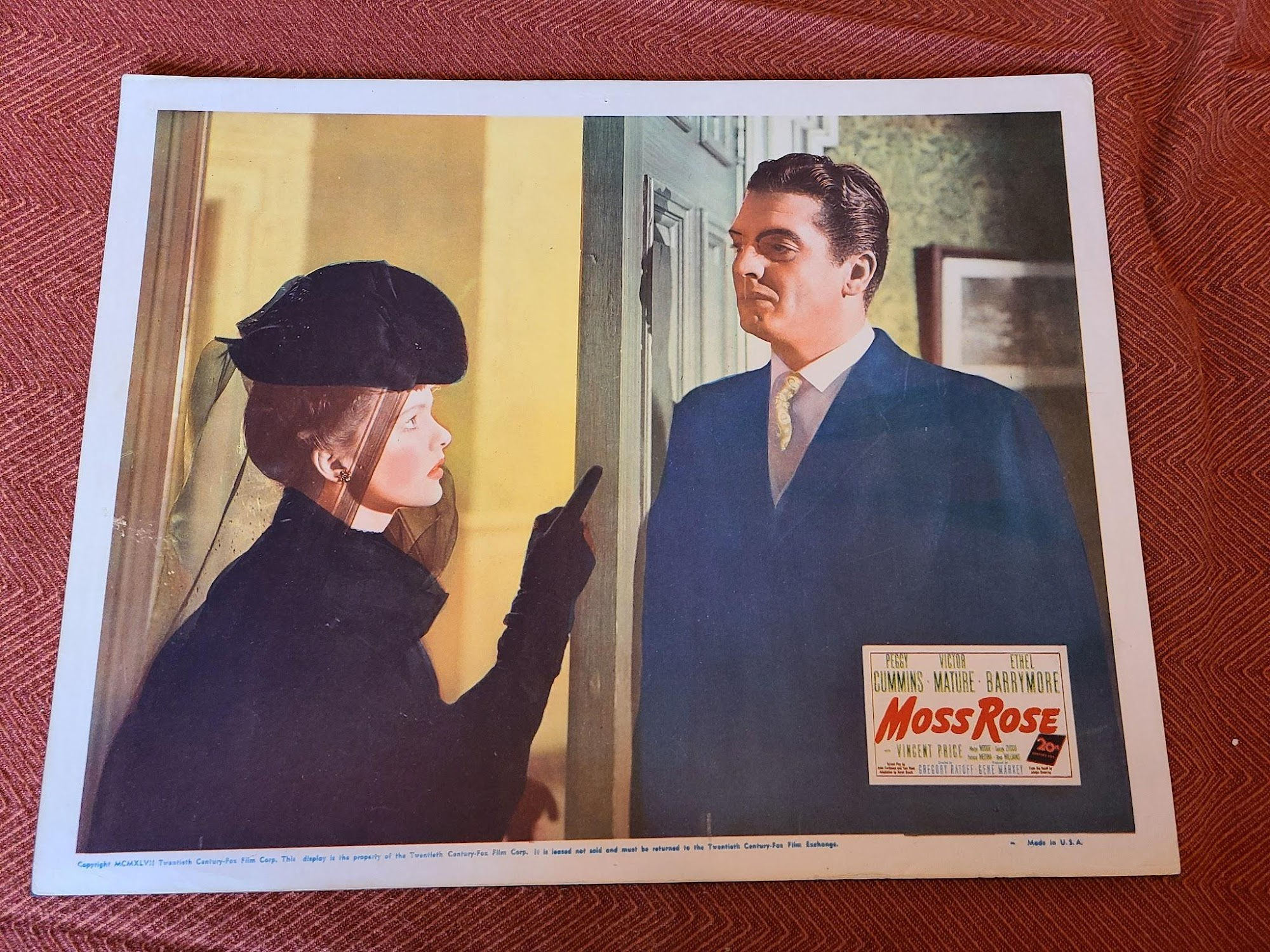 Moss Rose 1947 General Lobby Cards