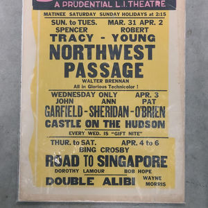 Movie Theatre Poster 1940 Window Cards