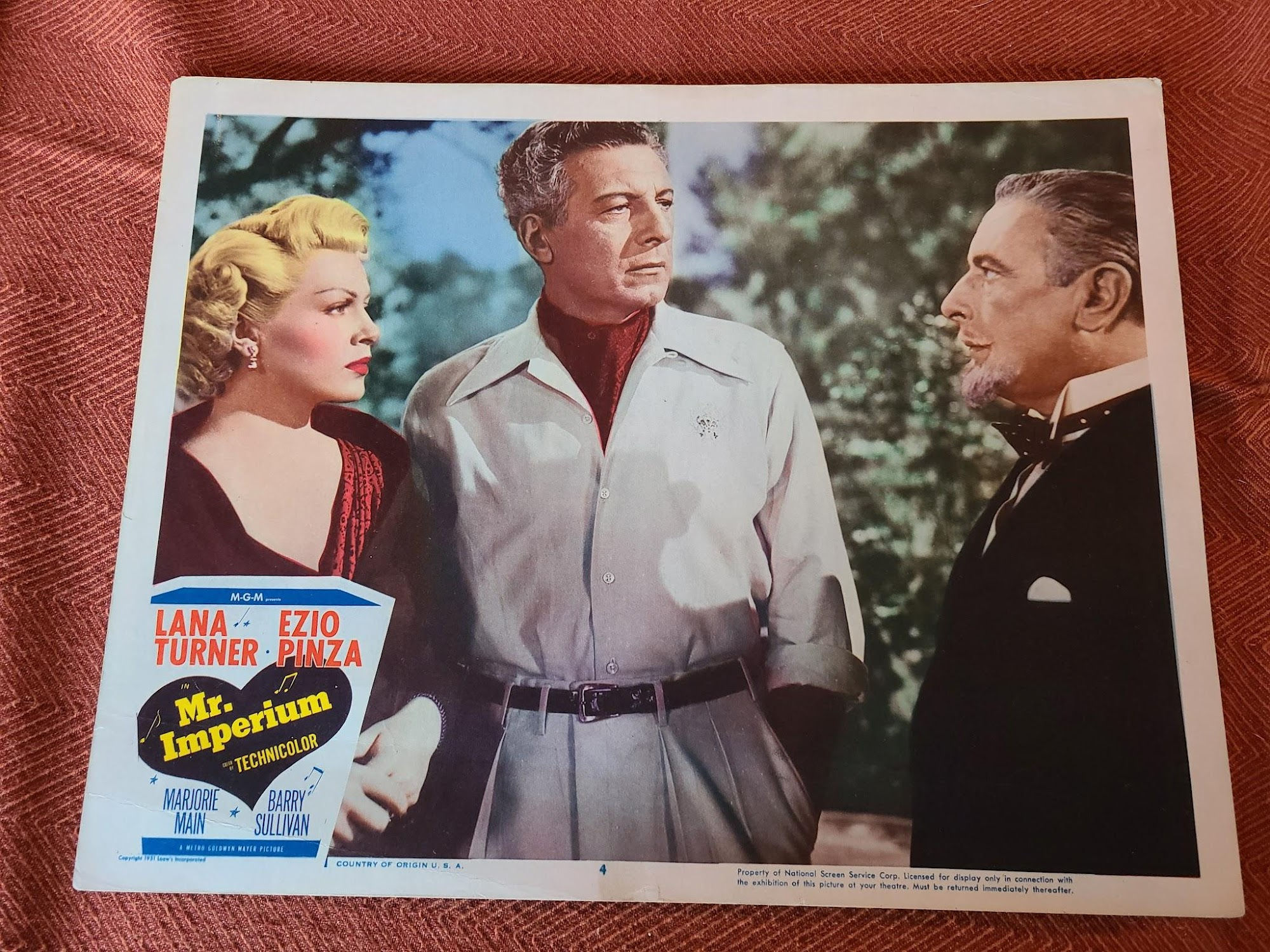 Mr. Imperium 1951 General Lobby Cards