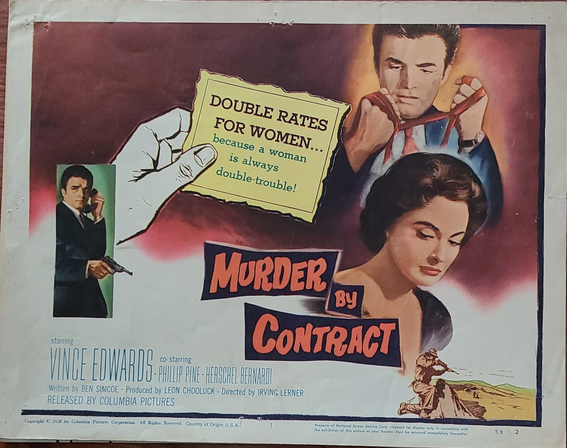 Murder By Contract 1958 Title Cards